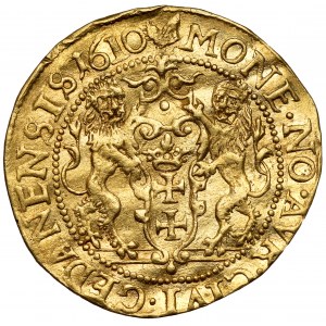 Sigismund III Vasa, Ducat Gdansk 1610 - transitional - B.RZADKI