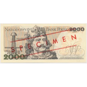 2.000 złotych 1977 - WZÓR - A 0000000 - No.0971