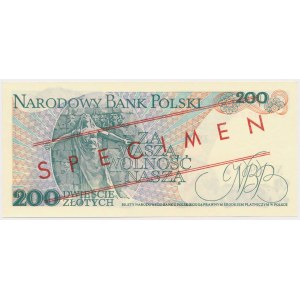 200 złotych 1986 - WZÓR - CR 0000000 - No.0941