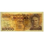 20.000 złotych 1989 - AN - z autografem Heidricha