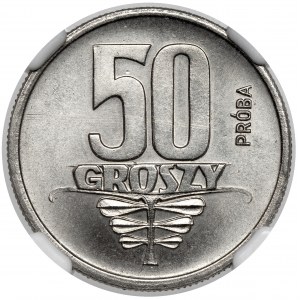 NIKIEL 50 grošů vzorek 1958 - stuha