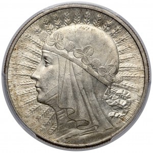 Głowa Kobiety 10 złotych 1932 bz, Londyn - piękna