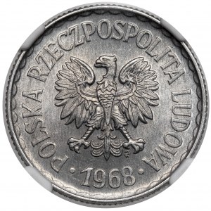 1 zlotý 1968 - vzácný rok - mincovní rok