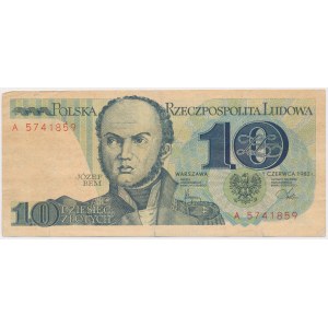 Solidarity, 10 zloty 1982 - stamp WRONA NAS NIE POKONA