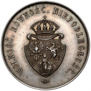Stříbrná medaile Oprávnění vlastníků půdy 1863