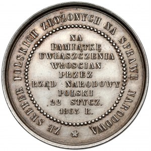 Stříbrná medaile Oprávnění vlastníků půdy 1863
