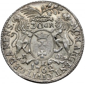 Augustus III Sas, Gold Danzig 1762 REOE