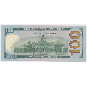 United States, 100 Dollars 2017 - radar number - 32222223