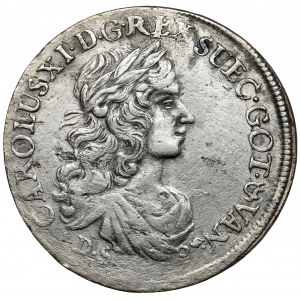 Pommern, Karl XI., 1/3 Taler 1674 DS, Szczecin
