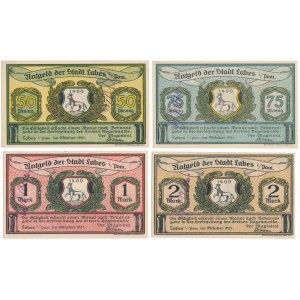 Labes (Lobez), 50 pfg - 2 mk 1921 - signatures (4pc)