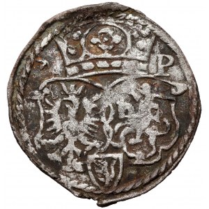 Žigmund III Vaza, Trzeciak Poznaň 1603 -P - monogram - Zriedkavé