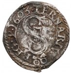 Žigmund III Vaza, Trzeciak Poznaň 1603 -P - monogram - Zriedkavé