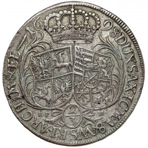 August II Silný, Gulden (2/3 tolaru) 1698 EPH, Lipsko