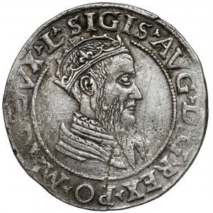 Sigismund II Augustus, Vierfaches Vilnius 1569 - Schild mit Einkerbung