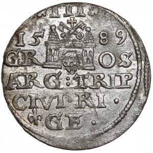 Sigismund III. Vasa, Troika Riga 1589 - Lilie vor GE