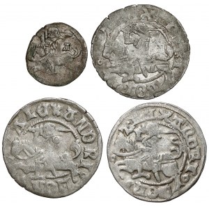 Alexander Jagiellonian, Vilnius Denarius and Half-penny, set (4pcs)