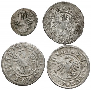 Alexander Jagiellonian, Vilnius Denarius and Half-penny, set (4pcs)
