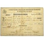 Pension association of private employees in the Kingdom of Poland, receipt for 3 rubles and 23 kop 1914