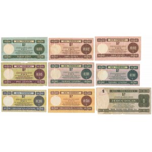 PEWEX 1 cent - 1 dollar 1979 - set (9pcs)