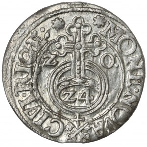 Žigmund III Vasa, poltopánka Riga 1620 - kľúče - mincovňa
