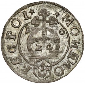 Žigmund III Vaza, polopás Bydgoszcz 1616 - Saský v šesťuholníku