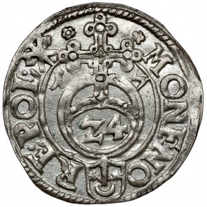 Sigismund III Vasa, Halbspur Krakau 1617 - Blumen - sehr schön