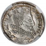 Sigismund III Vasa, Trojak Lublin 1598 - Buchstabe L - SCHÖN
