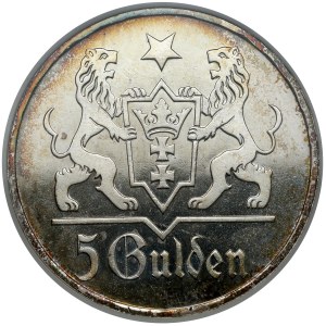 Gdańsk, 5 guldenów 1923 - LUSTRZANKA
