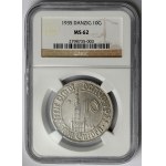 Gdaňsk, 10 guldenů 1935 - vzácné
