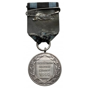 Polnische Volksrepublik, Silberne Medaille für verdienstvolle Leistungen auf dem Gebiet des Ruhmes - Moskau