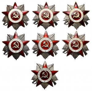 Order of Patriotic War II Kl. - set (7pcs)