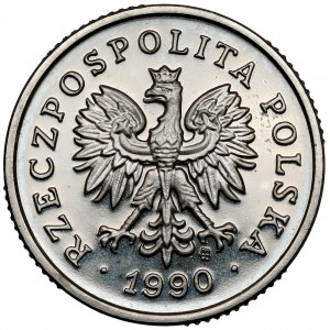 Sample NIKIEL 5 pennies 1990