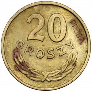 Messingversuch 20 Pfennige 1957