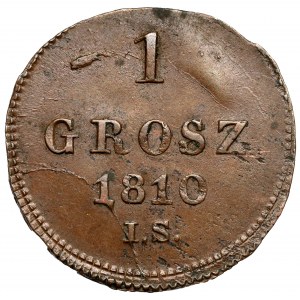 Varšavské knížectví, Penny 1810 IS - KRÁSNÝ