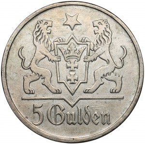 Gdaňsk, 5 guldenů 1923