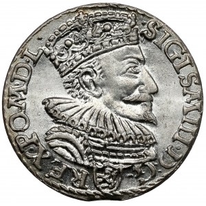 Zygmunt III Waza, Trojak Malbork 1594 - bardzo ładny