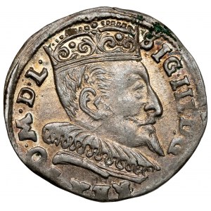 Zygmunt III Waza, Trojak Wilno 1595 - piękny