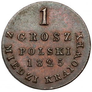 1 polský groš 1825 IB z KRAJINY - krásný