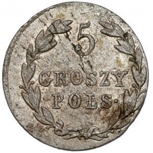 5 Polish pennies 1822 IB