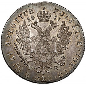 5 polnische Zloty 1817 I.B.