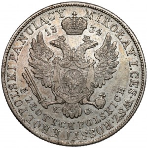 5 złotych polskich 1834 KG - Gronau - RZADKIE