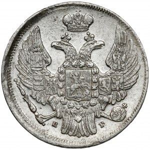 15 kopecks = 1 zloty 1837 ПГ, St. Petersburg - very rare