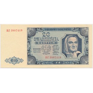 20 zloty 1948 - BZ