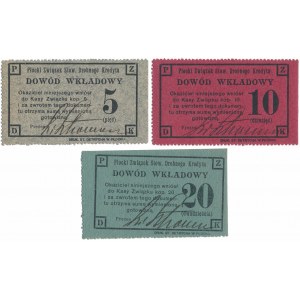 Plock, 5, 10 a 20 kopějek (1914-15) - sada (3ks)