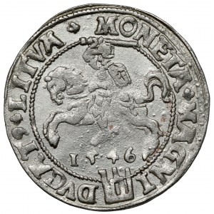 Sigismund II. Augustus, litauischer Fußpfennig 1546, Vilnius