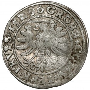 Zikmund I. Starý, Grosz Toruń 1529 - SIGIS * REX (ne I)