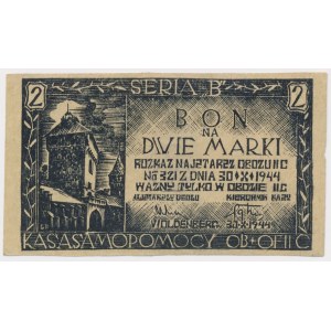 Oflag II C Woldenberg, 2 marki (1944) - Seria B