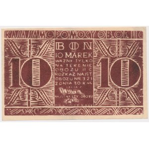 Oflag II C Woldenberg, 10 marks (1944) - Series A - dark print