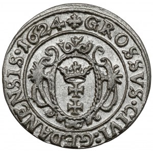 Sigismund III Vasa, Gdansk 1624 penny - very nice
