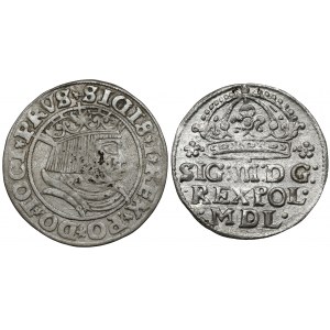 Sigismund I the Old and III Vasa, Penny of Toruń 1531 and Cracow 1614 (2pc)